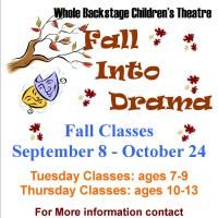 Whole Backstage Children's Theatre Announces Their Fall Schedule